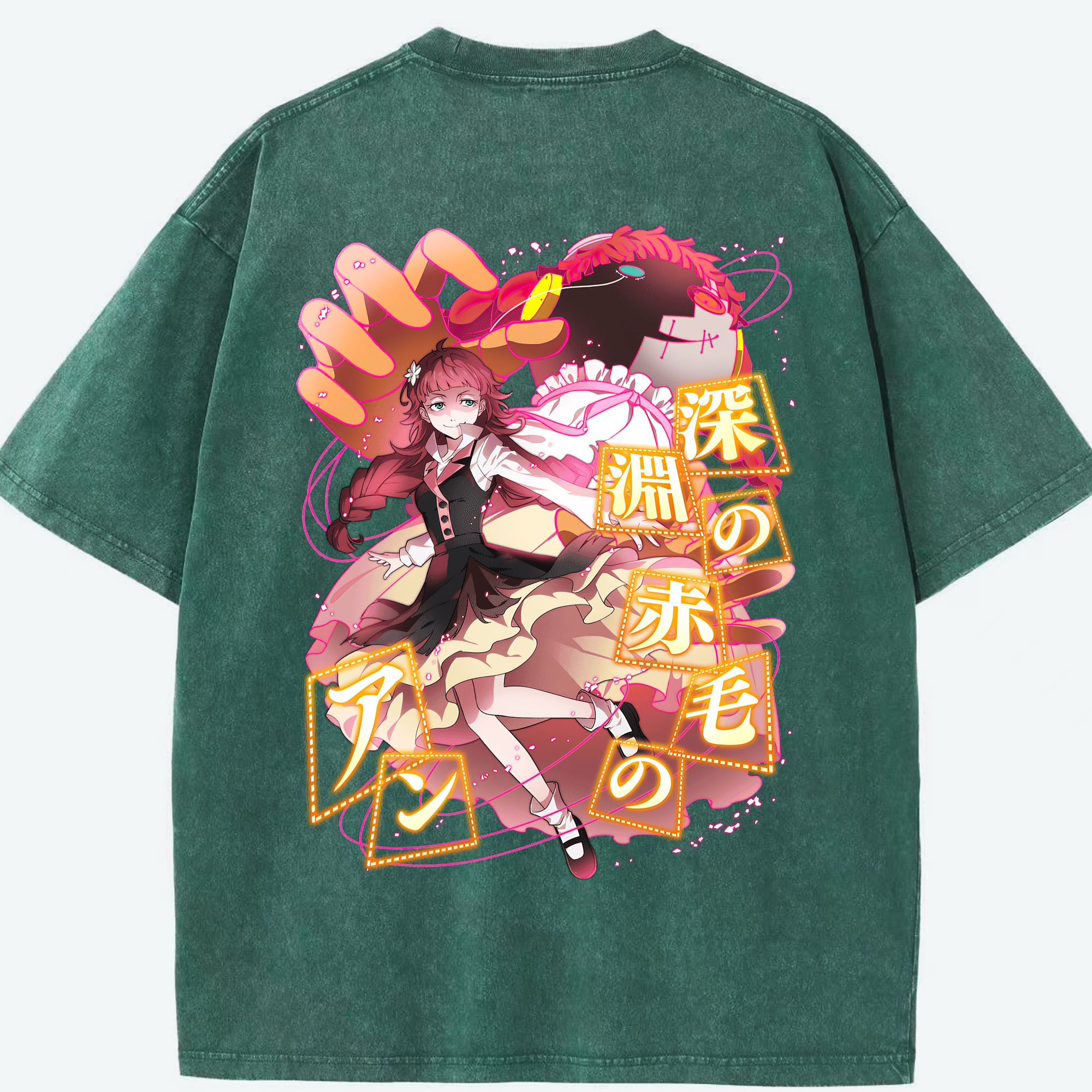 （画像用） 文豪ストレイドッグス Bungo Stray Dogs 綿100% ヴィンテージ風 半袖Tシャツ（背面プリント）